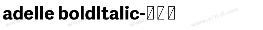 adelle boldItalic字体转换